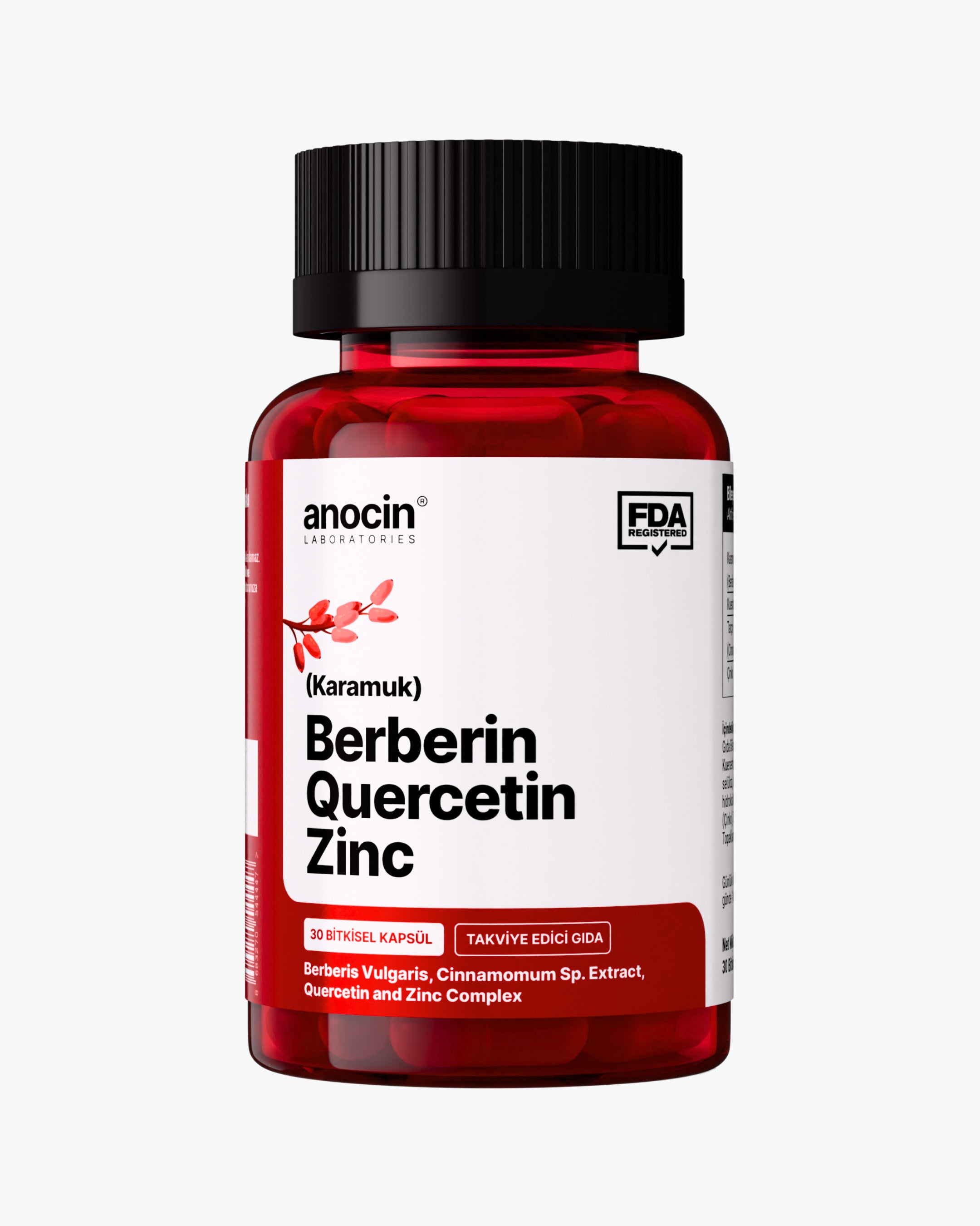 Berberin Complex - Berberin (Karamuk), Kuersetin, Tarçın ve Çinko