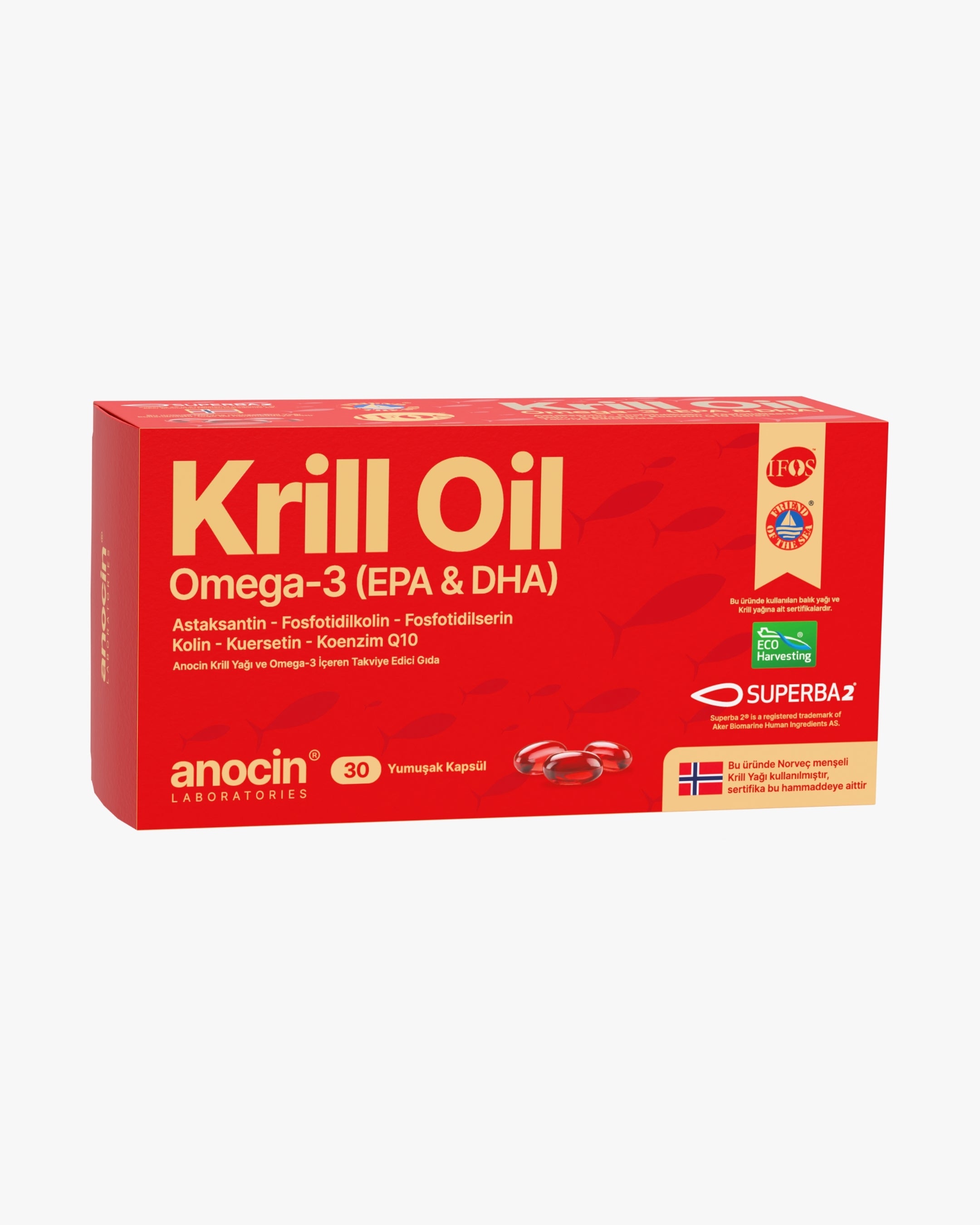 Krill Oil (Norveç Menşeli Superba2® ) + Omega-3 (EPA-DHA) Complex ...