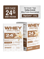 Whey Protein Vanilya Aromalı 24g Protein | Saşe Form 7’li Paket