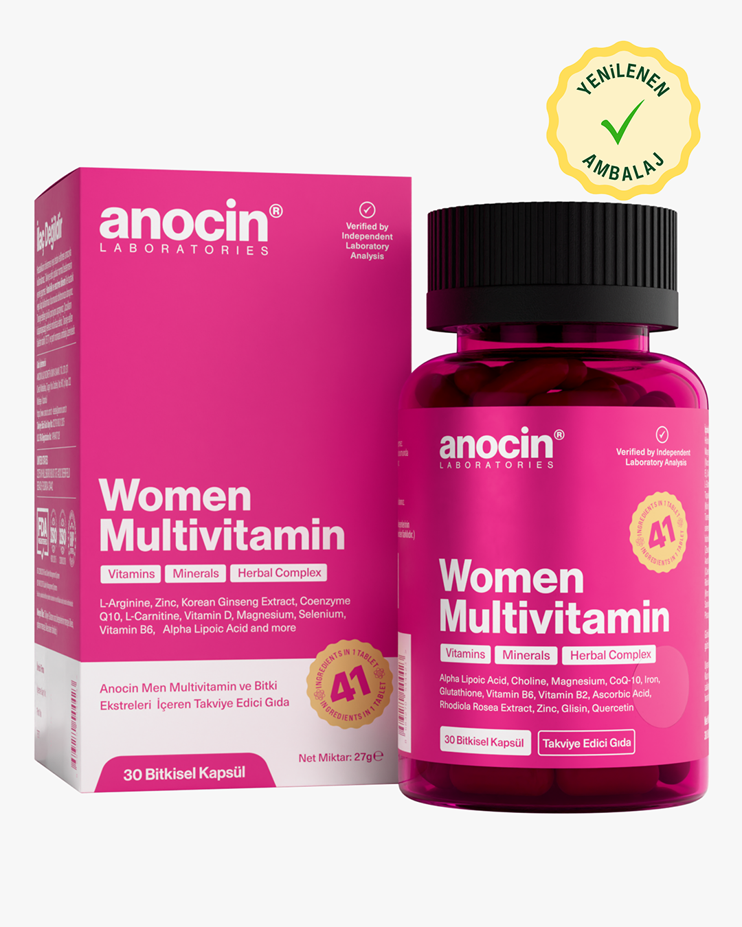 Women Multivitamin - Vitamins, Minerals,  Herbal Complex and Antioxidants