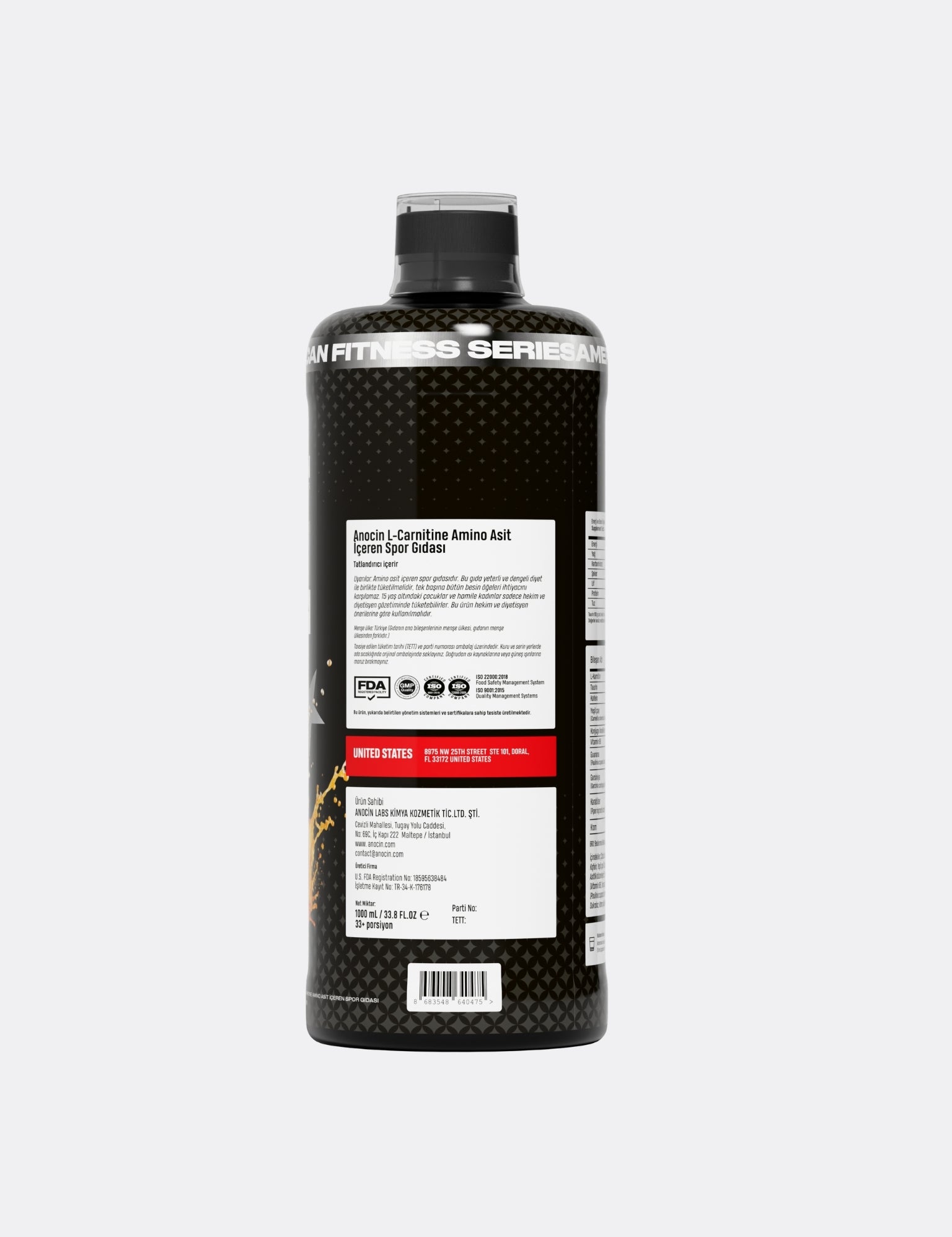 L-CARNITINE 1 Porsiyon 2000 MG / 33 Servis / Portakal Aromal Anocin Laboratories L-CARNITINE 1 Porsiyon 2000 MG / 33 Servis / Portakal Aromal Anocin Laboratories