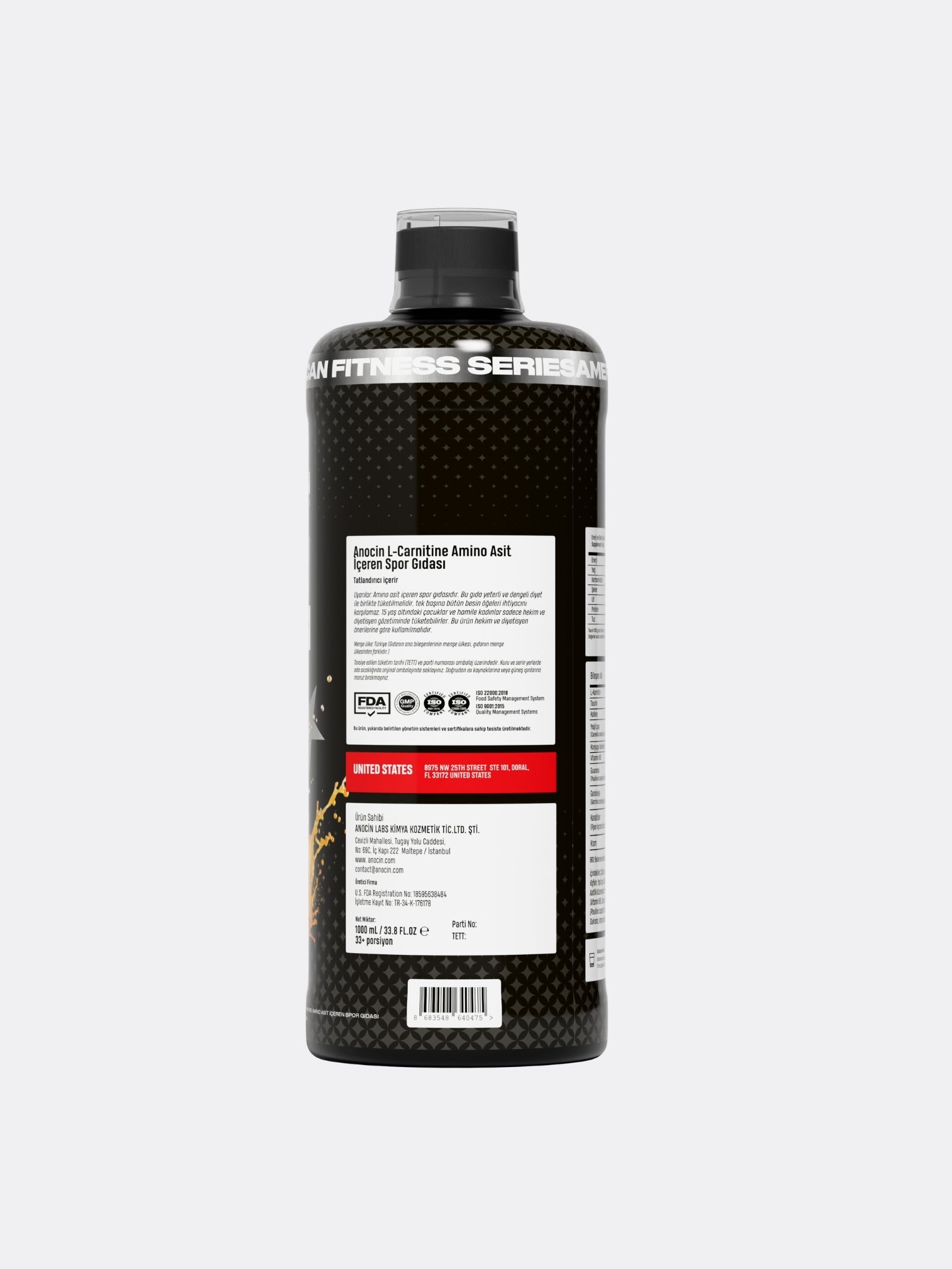 sıvı l carnitine L-CARNITINE 1 Porsiyon 2000 MG / 33 Servis / Portakal Aromalı – Anocin Laboratories sıvı l carnitine L-CARNITINE 1 Porsiyon 2000 MG / 33 Servis / Portakal Aromalı – Anocin Laboratories