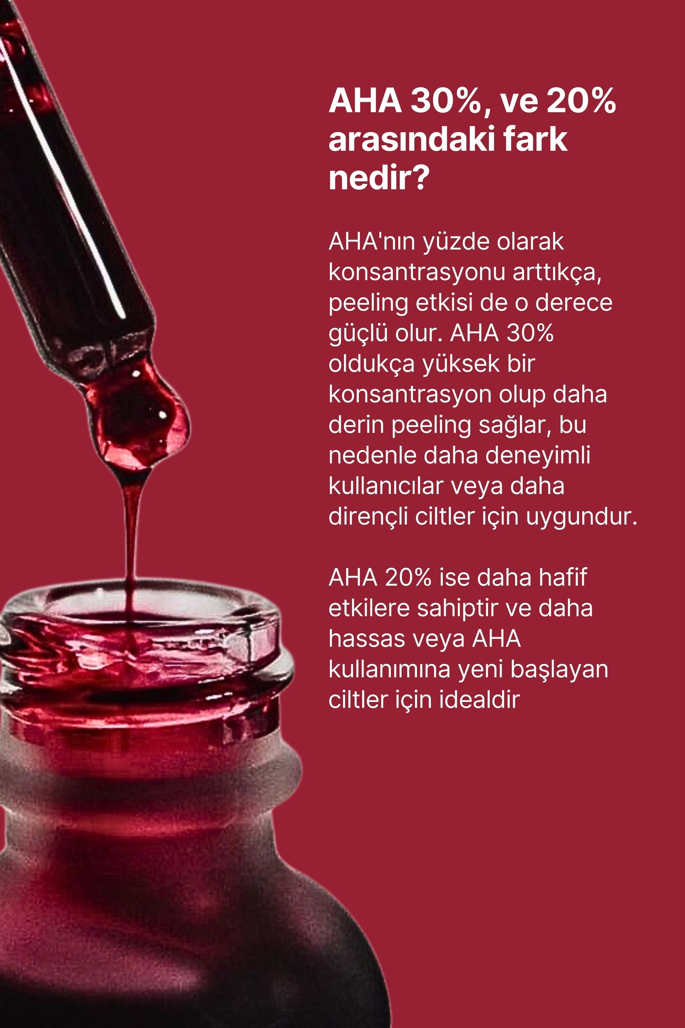 No.5 / AHA 20% + BHA 2% Canlandırıcı & Cilt Tonu Eşitleyici Kırmızı Peeling Cilt Serumu