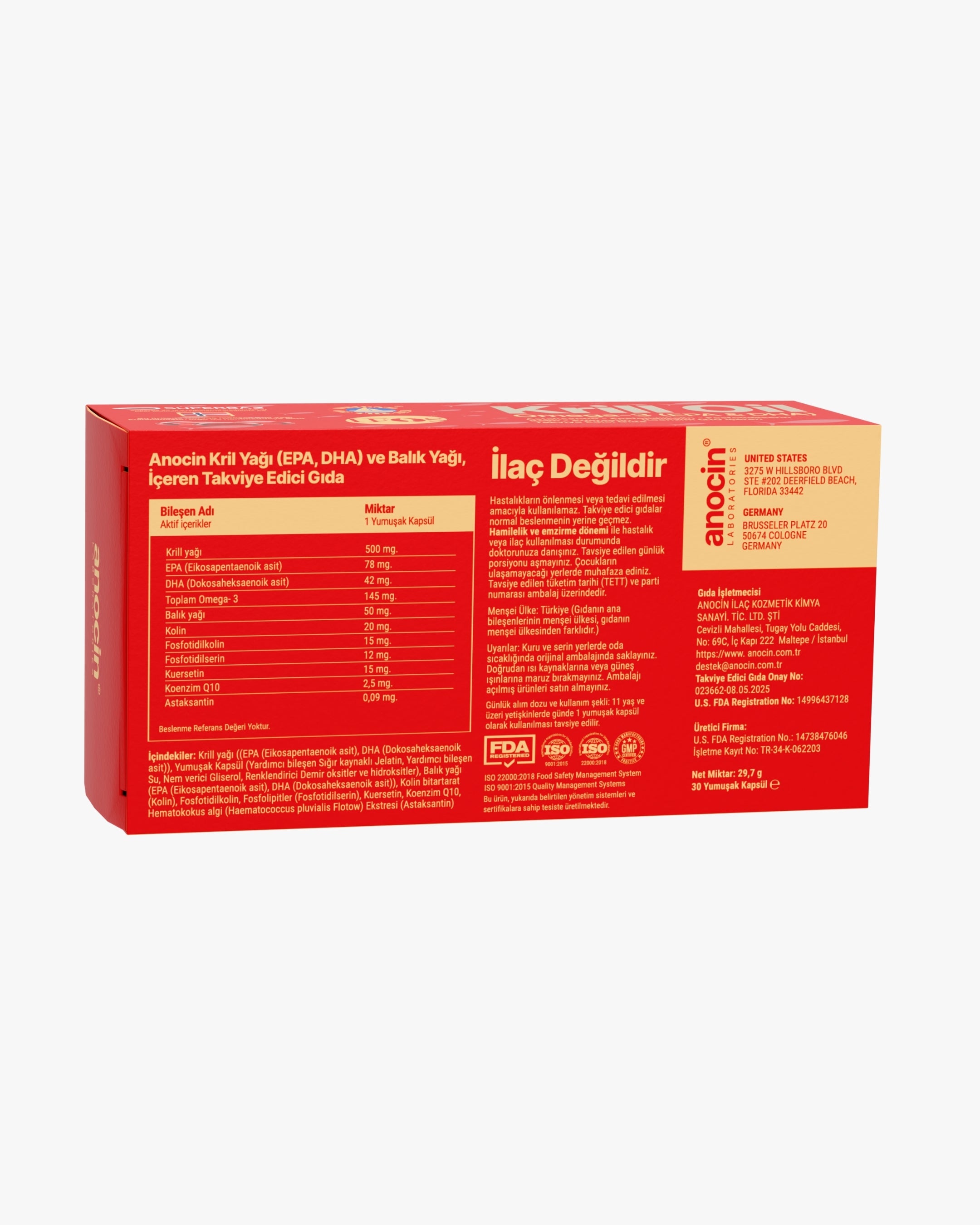 Krill Oil (Norveç Menşeli Superba2® ) + Omega-3 (EPA-DHA) Complex