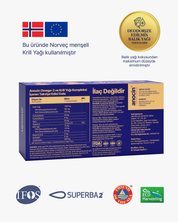 Omega-3 Complex 600 mg EPA DHA | Balık Yağı ve Fosfolipid Yapılı Krill Yağı