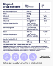 Kolajen (Tip I, II, III) + 18 Amino Asit + 5 Vitamin + 2 Milyar Probiyotik