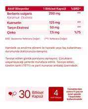 Berberin Complex - Berberin (Karamuk), Kuersetin, Tarçın ve Çinko