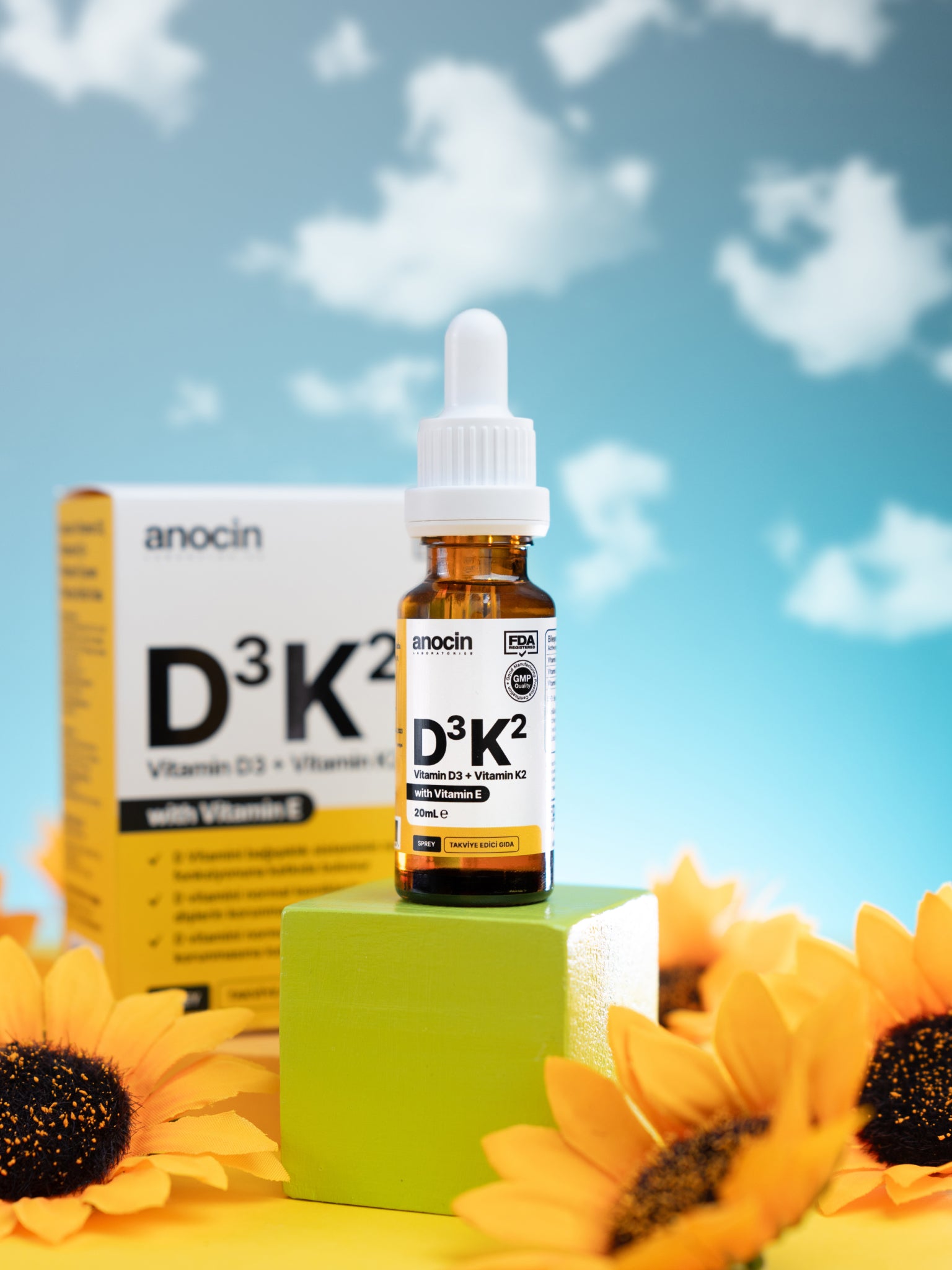 Vitamin D3 K2 Vitamin E 1000 Iu 2m Mcg Damla 20 ml