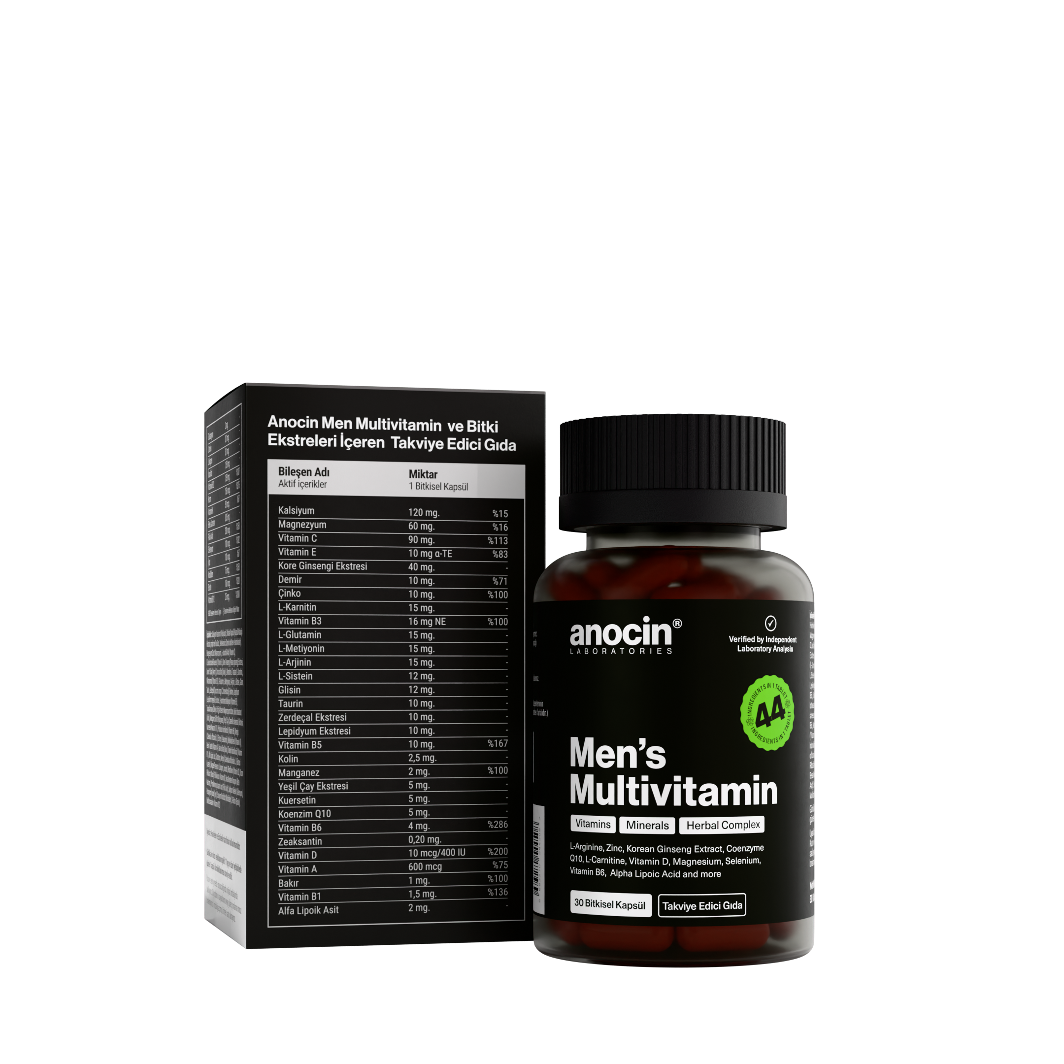 Men Multivitamin (Erkeklere Özel) Vitamin, Mineral, Bitkisel Komplex